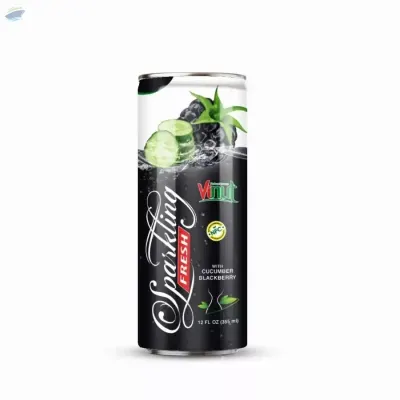 Cucumber & Blackberry Sparkling Water by NAM VIET FOODS & BEVERAGE JSC