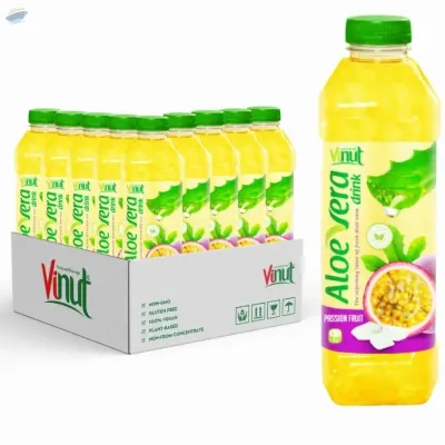 Passion Juice Flavor - 1000ml Aloe Vera Drink by NAM VIET FOODS & BEVERAGE JSC