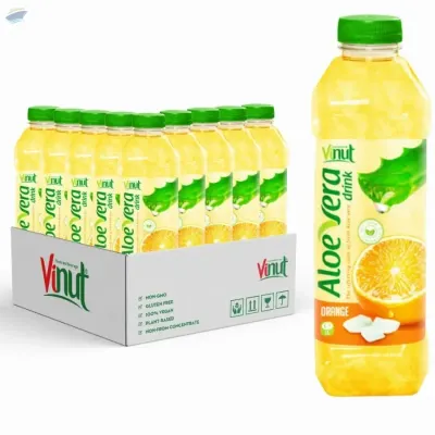 100% Pure Aloe Vera Juice Orange Flavor by NAM VIET FOODS & BEVERAGE JSC