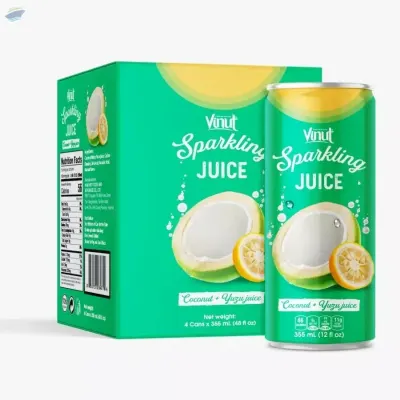Coconut & Yuzu Juice Sparkling Water by NAM VIET FOODS & BEVERAGE JSC