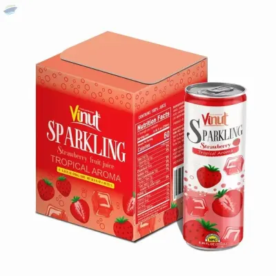 Tropical Aroma Strawberry Sparkling Water by NAM VIET FOODS & BEVERAGE JSC