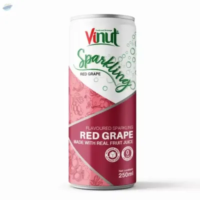 Vinut 250ml Red Grape Sparkling Water by NAM VIET FOODS & BEVERAGE JSC