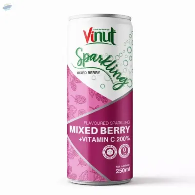 Vinut 250ml Mixed Berry Sparkling Water by NAM VIET FOODS & BEVERAGE JSC