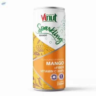Vinut 250ml Mango With Fiber Sparkling Water by NAM VIET FOODS & BEVERAGE JSC