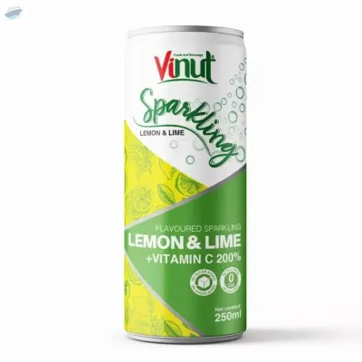 Vinut 250ml Lemon & Lime Sparkling Water by NAM VIET FOODS & BEVERAGE JSC