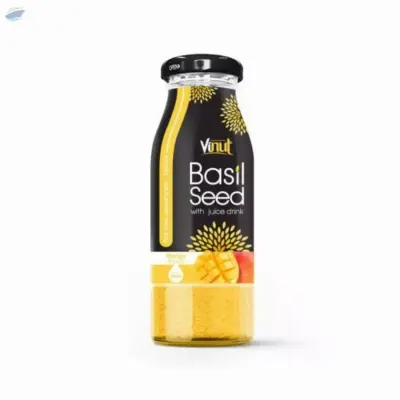 200ml Vinut Basil Seed Drink With Mango Flavor by NAM VIET FOODS & BEVERAGE JSC