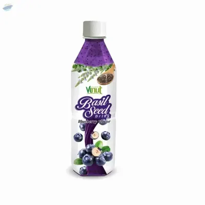 Basil Seed Drink With Blueberry Flavor by NAM VIET FOODS & BEVERAGE JSC