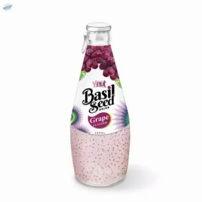 Basil Seed Drink With Grape Flavor by NAM VIET FOODS & BEVERAGE JSC