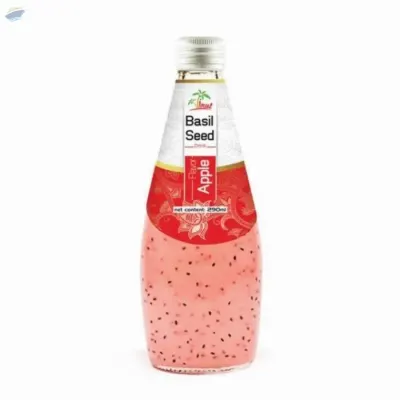 290ml Vinut Basil Seed Drink With Apple Flavor by NAM VIET FOODS & BEVERAGE JSC