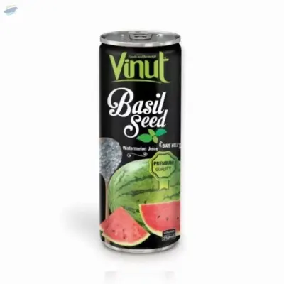 250ml Vinut Premium Quality Basil Seed Drink by NAM VIET FOODS & BEVERAGE JSC