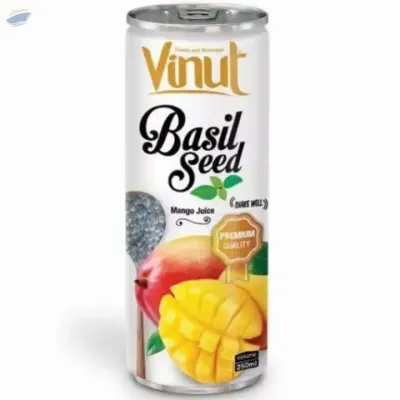 Basil Seed Drink With Kiwi Mango Flavor by NAM VIET FOODS & BEVERAGE JSC