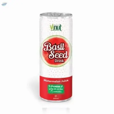 Basil Seed Drink With Watermelon Juice Flavor by NAM VIET FOODS & BEVERAGE JSC