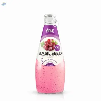 Basil Seed Drink With Red Grape Juice by NAM VIET FOODS & BEVERAGE JSC