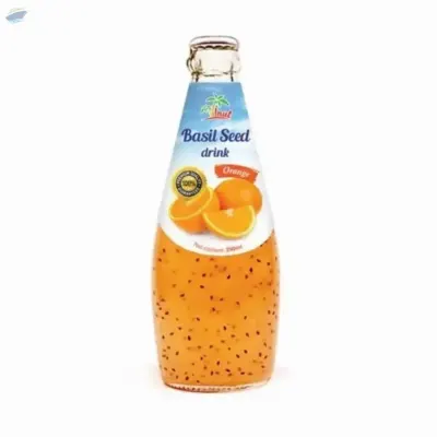290ml VINUT Basil seed drink with Orange flavor