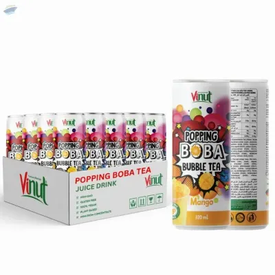 320ml Popping Pearl Boba Tea Mango Juice by NAM VIET FOODS & BEVERAGE JSC