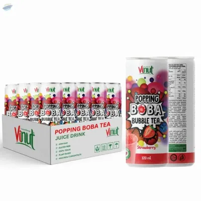 Popping Boba Tea Juice Strawberry Flavor by NAM VIET FOODS & BEVERAGE JSC