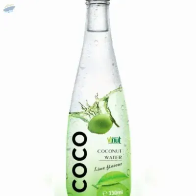 330ml VINUT Coconut Water With Lime Flavor by NAM VIET FOODS & BEVERAGE JSC