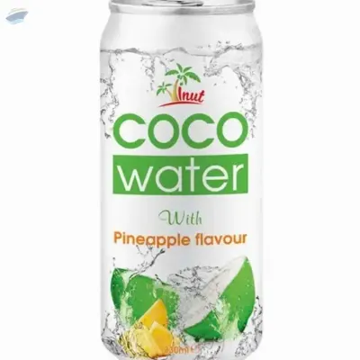 330ml Coconut water with Pineapple flavour by NAM VIET FOODS & BEVERAGE JSC