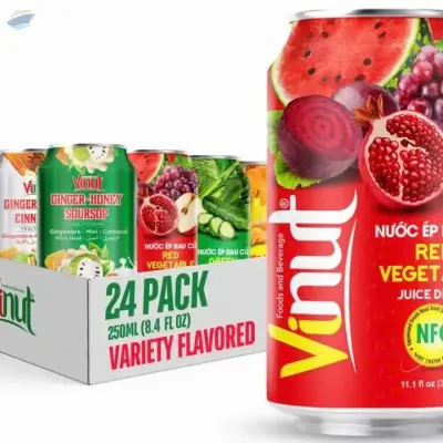 330ml Vinut Red Vegetable Juice Drink by NAM VIET FOODS & BEVERAGE JSC