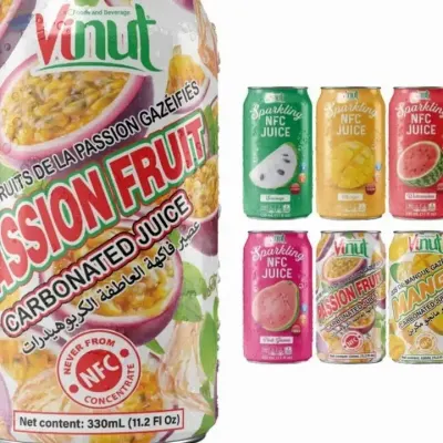 330ml Vinut Sparkling Juice Drink by NAM VIET FOODS & BEVERAGE JSC
