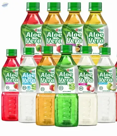 500ml Aloe Vera Juice Drink with Pulp by NAM VIET FOODS & BEVERAGE JSC