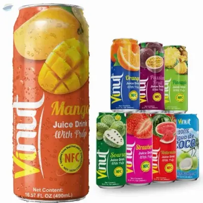 490ml Vinut 100% Mango Juice Drink by NAM VIET FOODS & BEVERAGE JSC