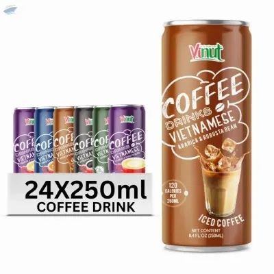 250ml VINUT Arabica & Robusta Coffee Drink by NAM VIET FOODS & BEVERAGE JSC