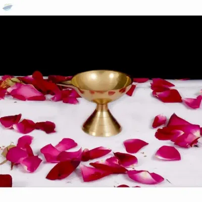 Brass Akhand Diya for Pooja by Anand