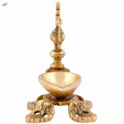 Traditional Peacock Diya Brass by Anand