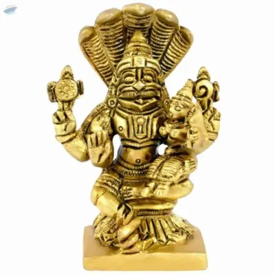 Lakshmi Narasimha Brass Idol by Anand