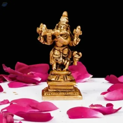Lord Krishna With Cow by Anand
