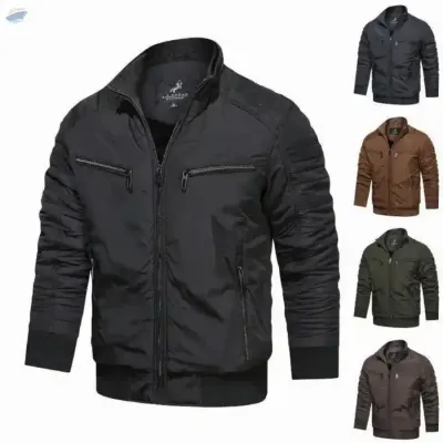 Casual Waterproof  Bomber Jacket for Men by Maxpix Advertising