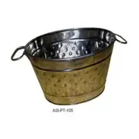 Big Hammered-SS Party Tubs by Ayushri Industries