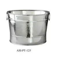 Oval Hammered Large SS Party Tubs by Ayushri Industries