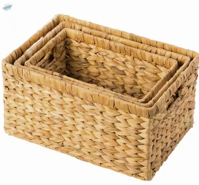 Water Hyacinth Basket & Tray by VIGI FARM PRODUCTION COMPANY LIMITED