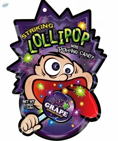 Striking Grape Flavor Lollipop - 192 pcs