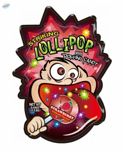 Striking Strawberry Flavor Lollipop  - 192 pcs