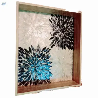 Wooden Tray Panited Color From Vietnam by 99 Gold Data Processing Trading Company Limited