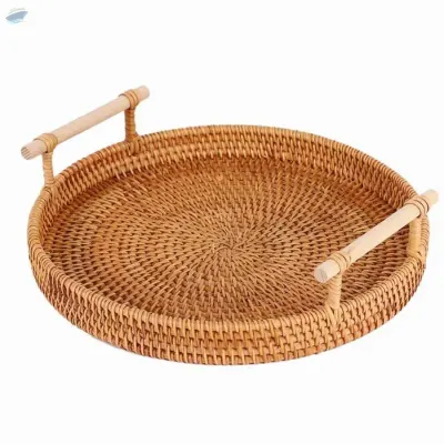 Natural Rattan Tray by 99 Gold Data Processing Trading Company Limited