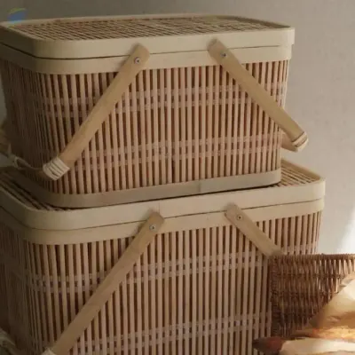 Bamboo Picnic Basket by 99 Gold Data Processing Trading Company Limited
