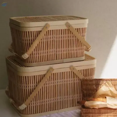 Handmade Bamboo Basket Box by 99 Gold Data Processing Trading Company Limited