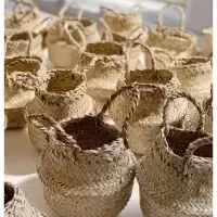 Natural Seagrass Belly Basket