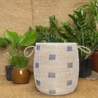 Seagrass Handmade Cotton Rope Storage Basket