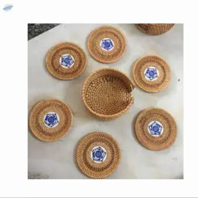 Rattan Coaster / Rattan Placemat Set