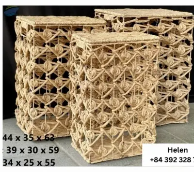 New Design Water Hyacinth Storage Basket by 99 Gold Data Processing Trading Company Limited