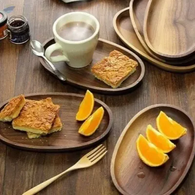 Wooden Plate by 99 Gold Data Processing Trading Company Limited