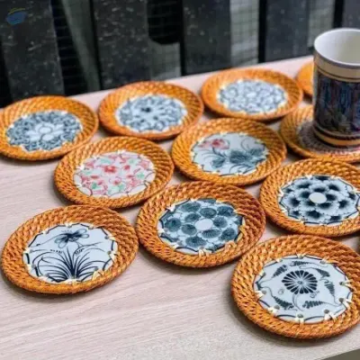 Rattan Ceramic Plate by 99 Gold Data Processing Trading Company Limited