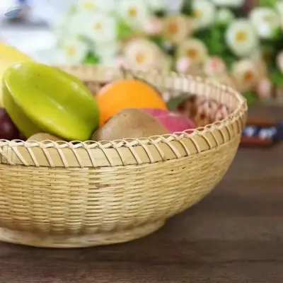 Bamboo Bread/fruit Storage Basket