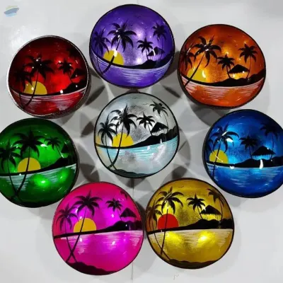 Art Coconut Bowl by 99 Gold Data Processing Trading Company Limited