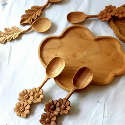 Wood Spoon Set by 99 Gold Data Processing Trading Company Limited